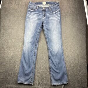 BKE denim Dayton Bootcut Jeans Men's‎ 30x35.5 Medium Wash Distressed